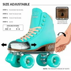Crazy RETRO Roller Kids Skates 12 Crazy RETRO Roller Kids Skates