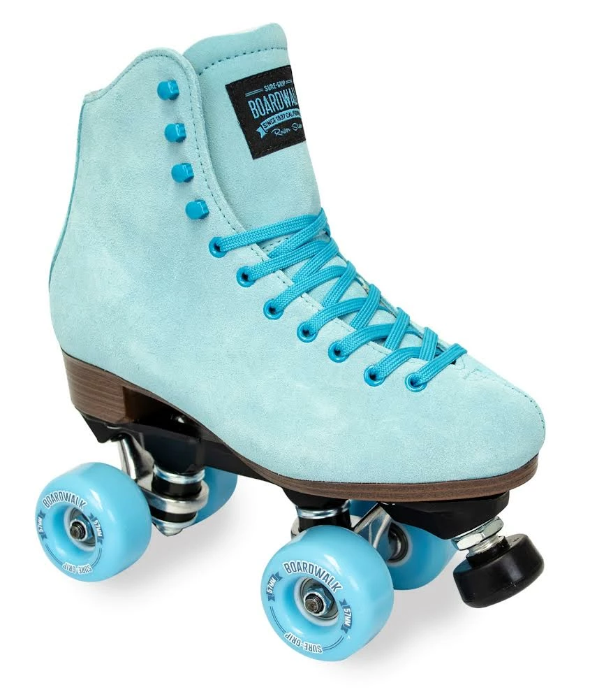 Sin City Skates Limited Edition Sea Breeze Suede Boardwalk Skate. 3 Sin City Skates Limited Edition Sea Breeze Suede Boardwalk Skate.